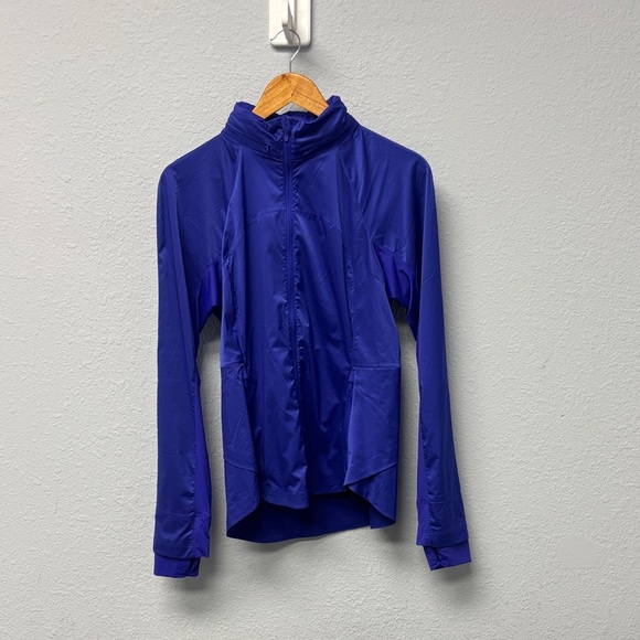 Lululemon W’s Sz 8 Goal Smasher Jacket *SeaWheeze in Lazurite Blue, Like New Cdt - Picture 4 of 14